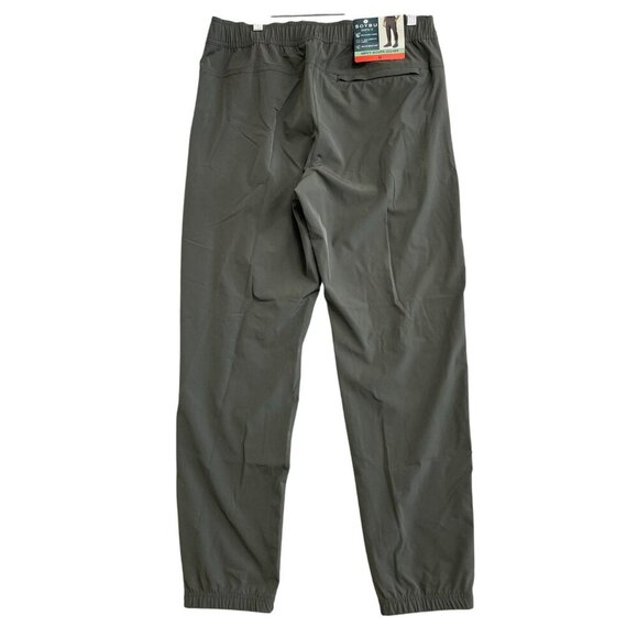 NEW Soybu Men's M Woven Jogger Track Pants Water Resistant Charcoal Pull on - Picture 3 of 9